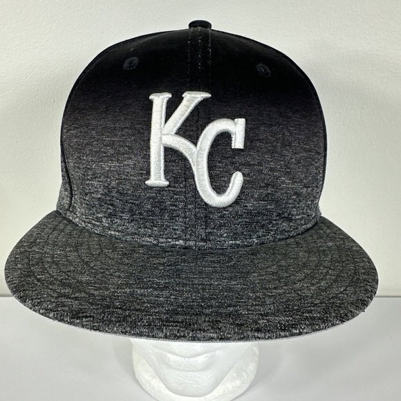New Era Other - New Era Kansas City Royals KC 9FIFTY MLB Adjustable Snapback Hat Cap Black Grey